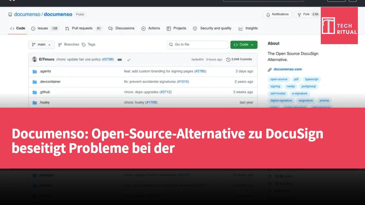 Documenso: Open-Source-Alternative zu DocuSign beseitigt Probleme bei der Unternehmensdokumentenunterzeichnung