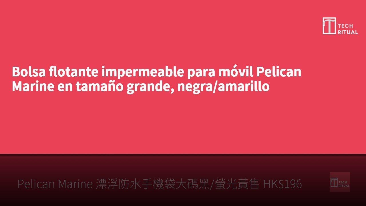 Bolsa flotante impermeable para móvil Pelican Marine en tamaño grande, negra/amarillo fluorescente a HK$196