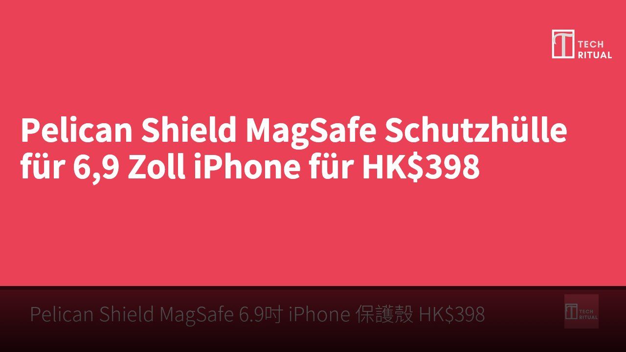 Pelican Shield MagSafe Schutzhülle für 6,9 Zoll iPhone für HK$398
