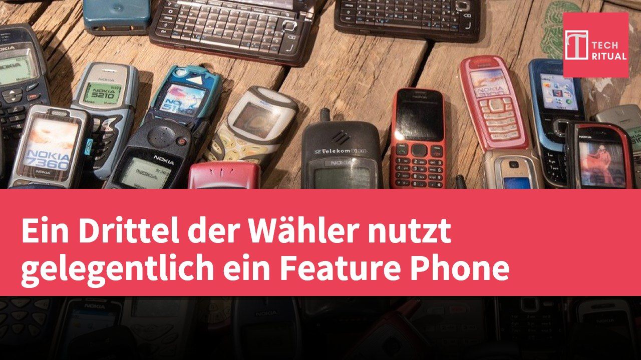 Ein Drittel der Wähler nutzt gelegentlich ein Feature Phone
