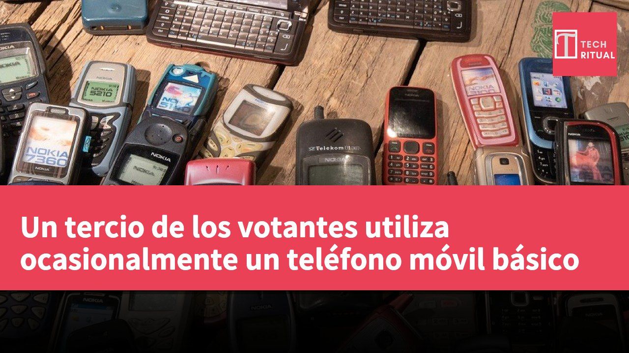 Un tercio de los votantes utiliza ocasionalmente un teléfono móvil básico