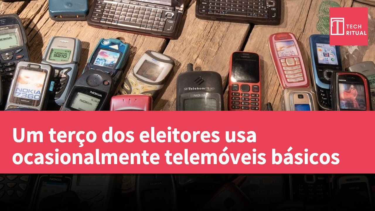Um terço dos eleitores usa ocasionalmente telemóveis básicos