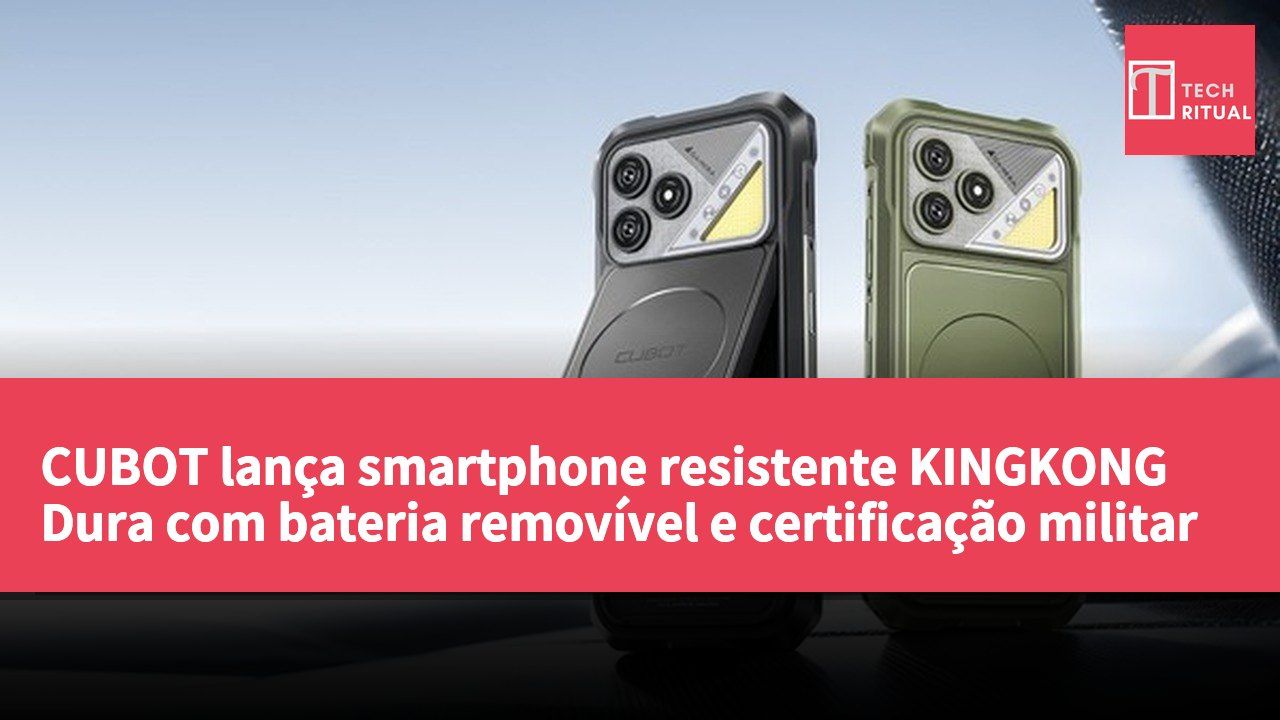 CUBOT lança smartphone resistente KINGKONG Dura com bateria removível e certificação militar