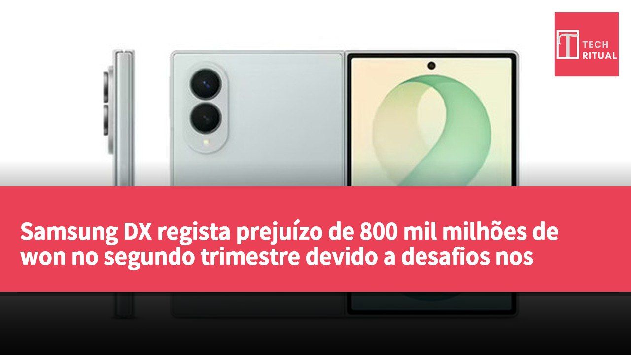 Samsung DX regista prejuízo de 800 mil milhões de won no segundo trimestre devido a desafios nos preços dos chips de armazenamento