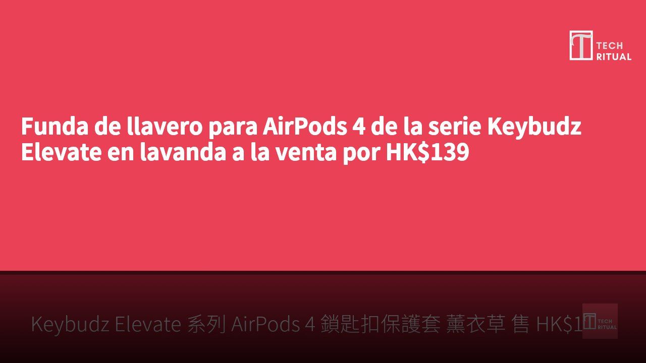 Funda de llavero para AirPods 4 de la serie Keybudz Elevate en lavanda a la venta por HK$139