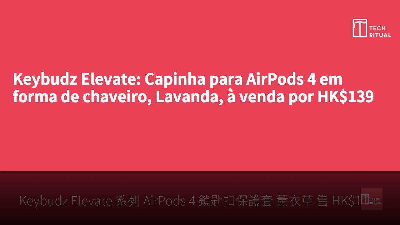 Keybudz Elevate: Capinha para AirPods 4 em forma de chaveiro, Lavanda, à venda por HK$139