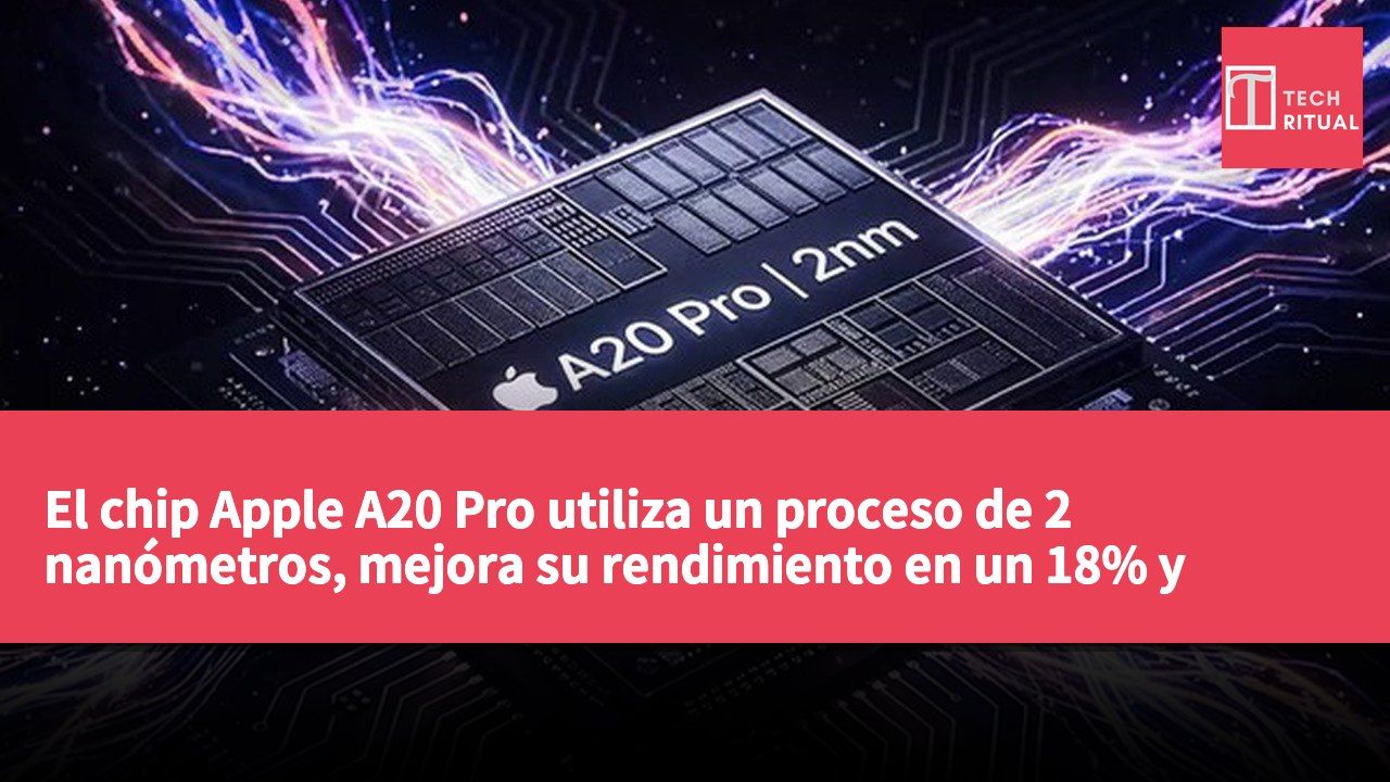 El chip Apple A20 Pro utiliza un proceso de 2 nanómetros, mejora su rendimiento en un 18% y reduce el consumo energético en un 30%.