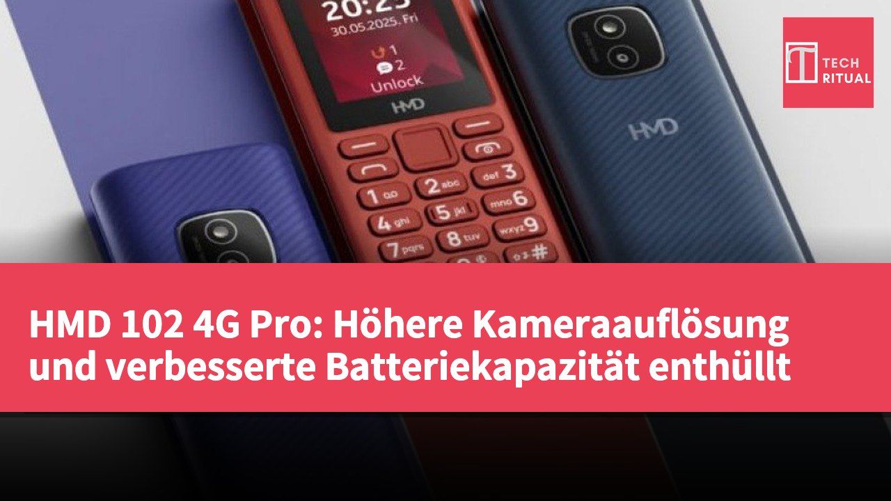 HMD 102 4G Pro: Höhere Kameraauflösung und verbesserte Batteriekapazität enthüllt