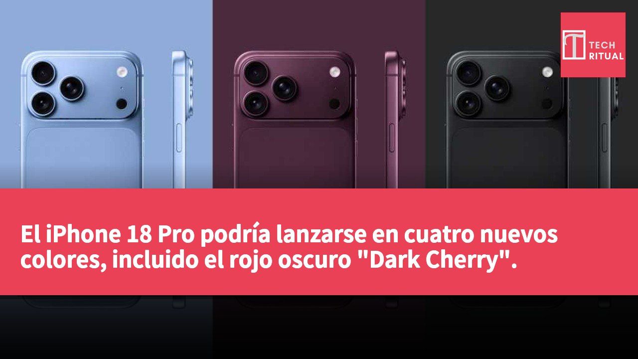 El iPhone 18 Pro podría lanzarse en cuatro nuevos colores, incluido el rojo oscuro "Dark Cherry".