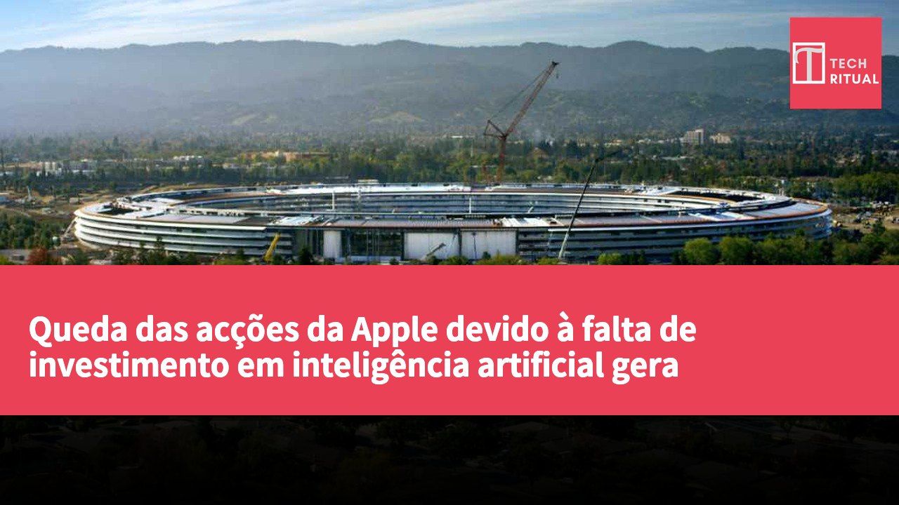Queda das acções da Apple devido à falta de investimento em inteligência artificial gera controvérsia no mercado