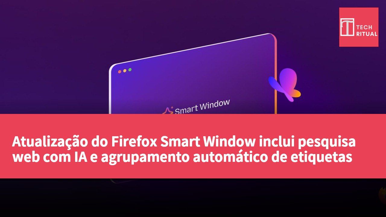 Atualização do Firefox Smart Window inclui pesquisa web com IA e agrupamento automático de etiquetas