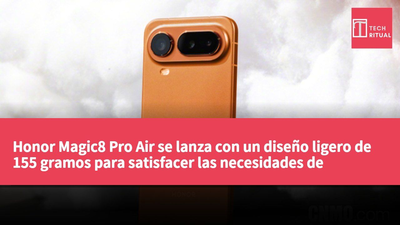 Honor Magic8 Pro Air se lanza con un diseño ligero de 155 gramos para satisfacer las necesidades de movilidad.