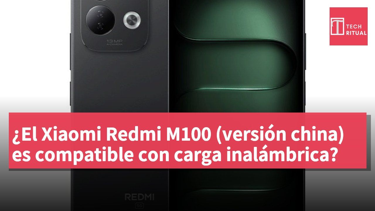 ¿El Xiaomi Redmi M100 (versión china) es compatible con carga inalámbrica?