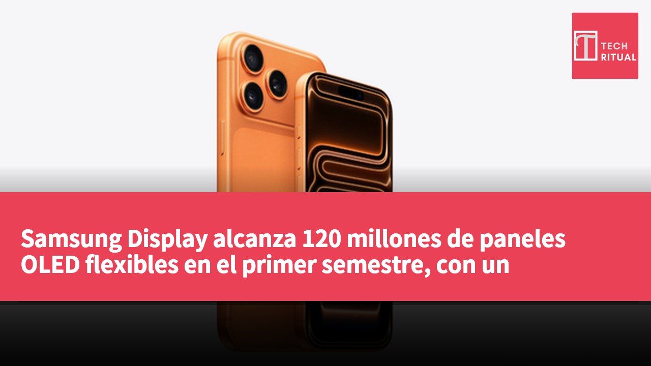 Samsung Display alcanza 120 millones de paneles OLED flexibles en el primer semestre, con un crecimiento de demanda del 35%