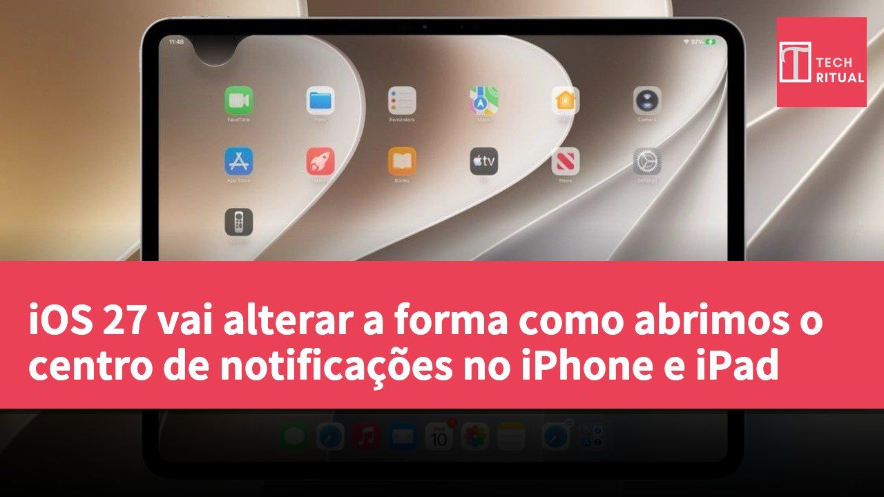 iOS 27 vai alterar a forma como abrimos o centro de notificações no iPhone e iPad