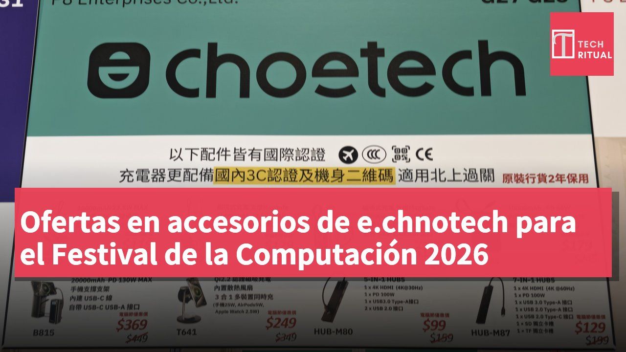 Ofertas en accesorios de e.chnotech para el Festival de la Computación 2026
