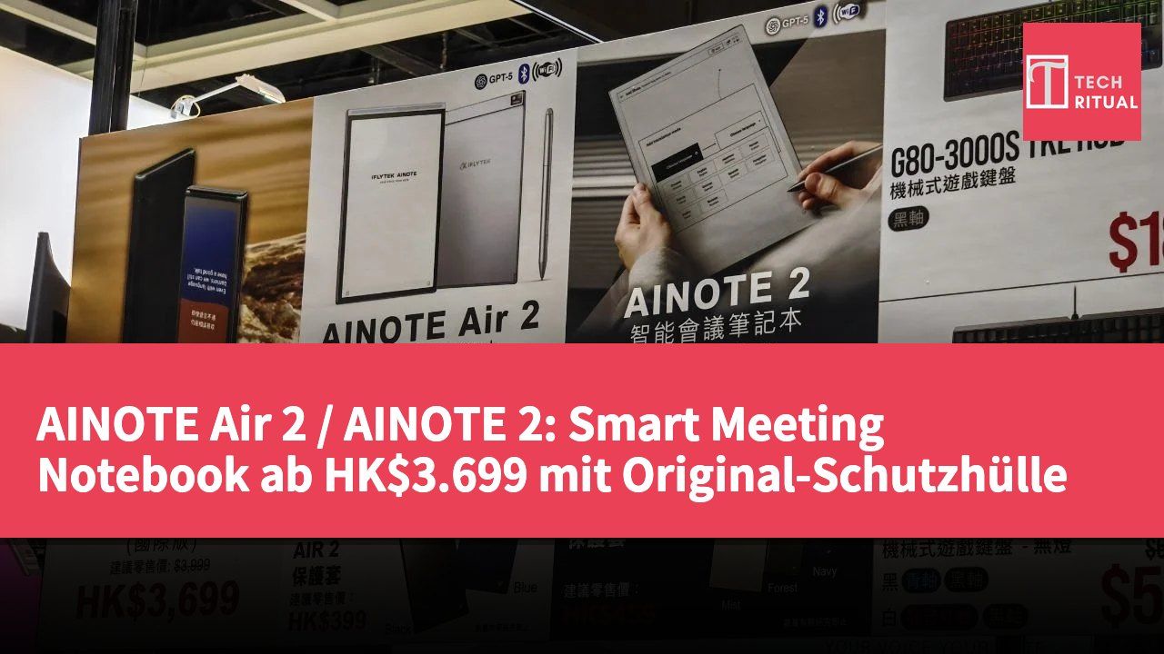 AINOTE Air 2 / AINOTE 2: Smart Meeting Notebook ab HK$3.699 mit Original-Schutzhülle