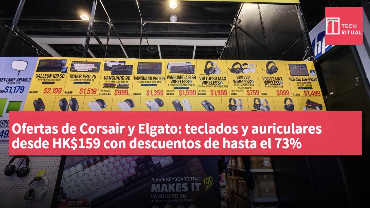 Ofertas de Corsair y Elgato: teclados y auriculares desde HK$159 con descuentos de hasta el 73%