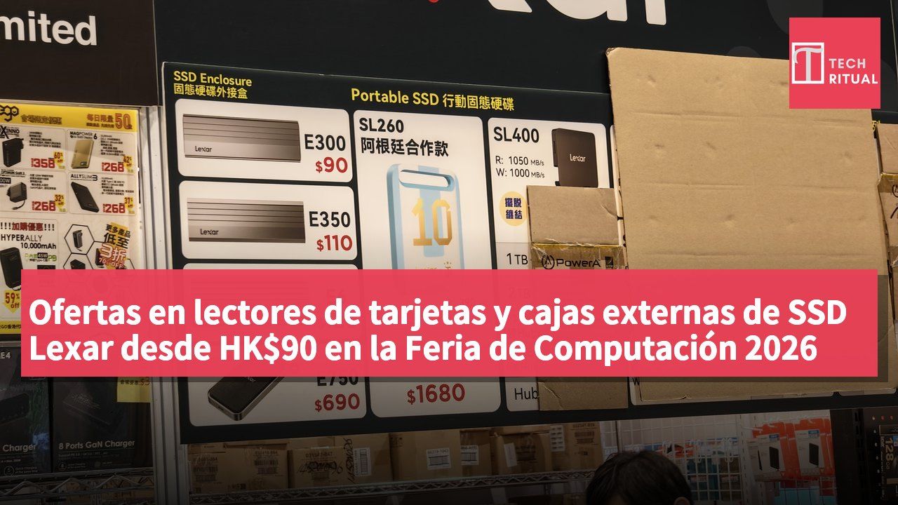Ofertas en lectores de tarjetas y cajas externas de SSD Lexar desde HK$90 en la Feria de Computación 2026