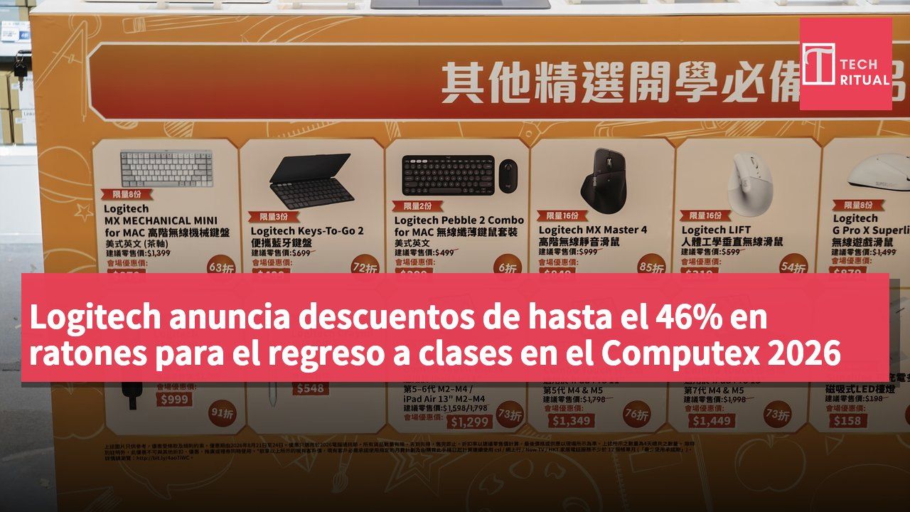 Logitech anuncia descuentos de hasta el 46% en ratones para el regreso a clases en el Computex 2026