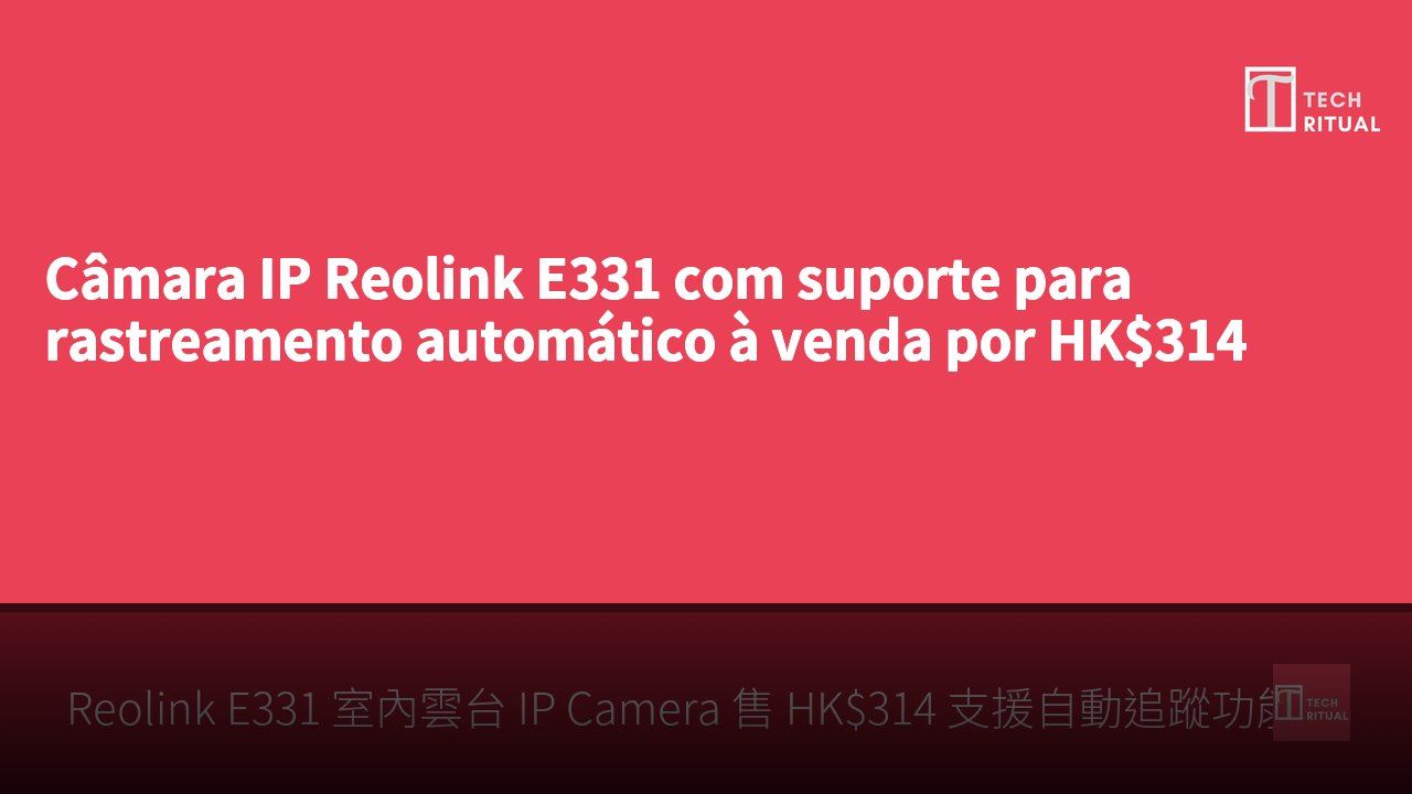 Câmara IP Reolink E331 com suporte para rastreamento automático à venda por HK$314