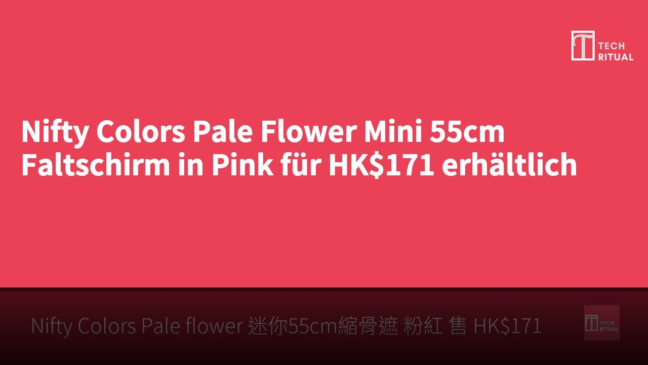 Nifty Colors Pale Flower Mini 55cm Faltschirm in Pink für HK$171 erhältlich
