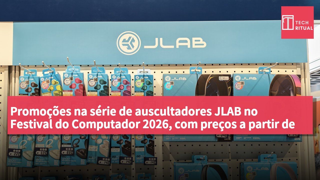 Promoções na série de auscultadores JLAB no Festival do Computador 2026, com preços a partir de 140€