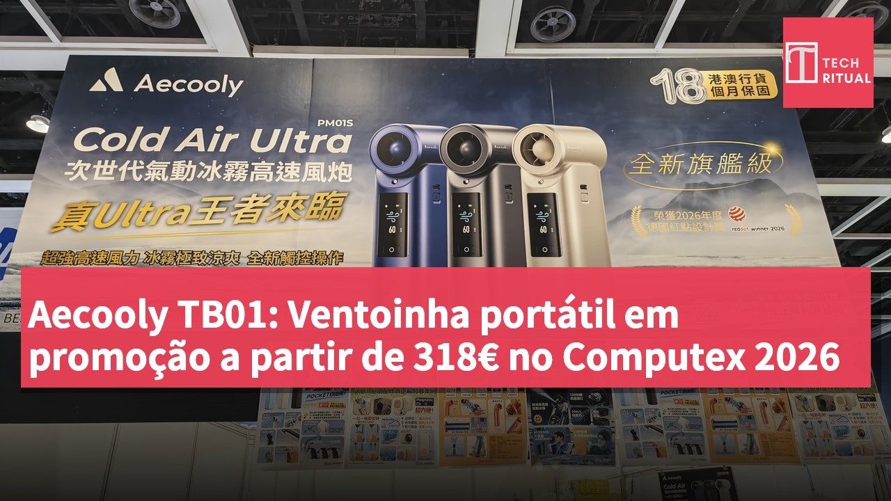 Aecooly TB01: Ventoinha portátil em promoção a partir de 318€ no Computex 2026