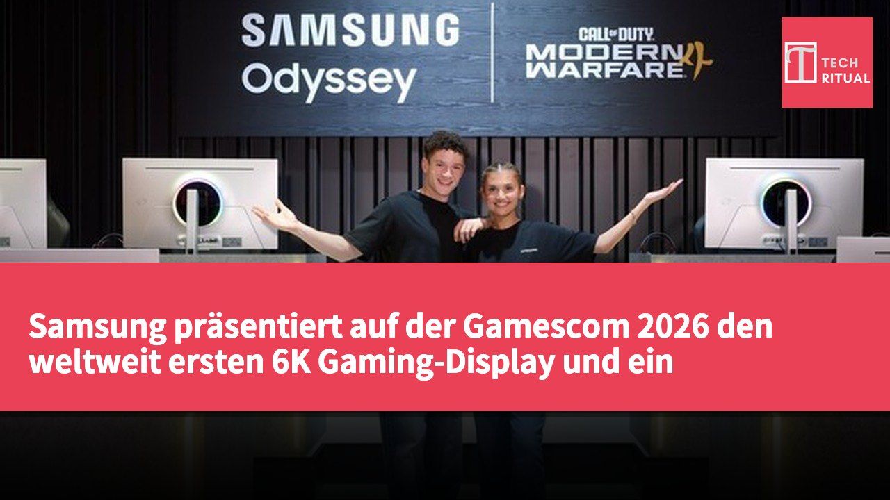Samsung präsentiert auf der Gamescom 2026 den weltweit ersten 6K Gaming-Display und ein autostereoskopisches 3D-Display.