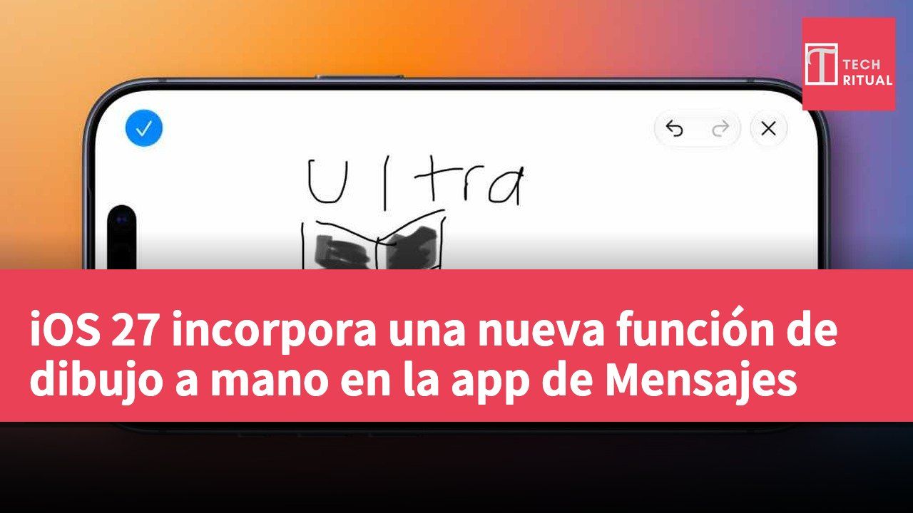 iOS 27 incorpora una nueva función de dibujo a mano en la app de Mensajes