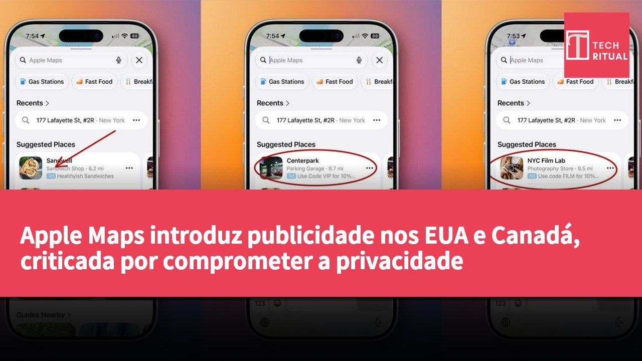 Apple Maps introduz publicidade nos EUA e Canadá, criticada por comprometer a privacidade