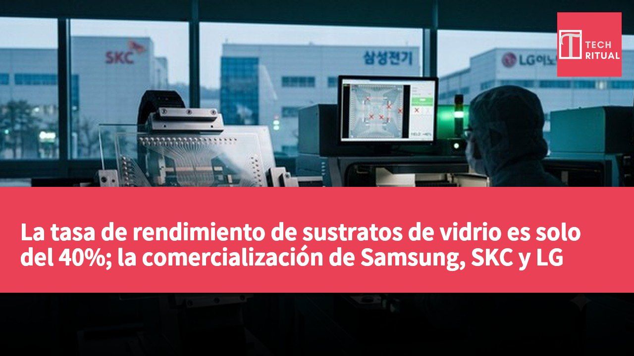 La tasa de rendimiento de sustratos de vidrio es solo del 40%; la comercialización de Samsung, SKC y LG Innotek podría retrasarse hasta después de 2030.