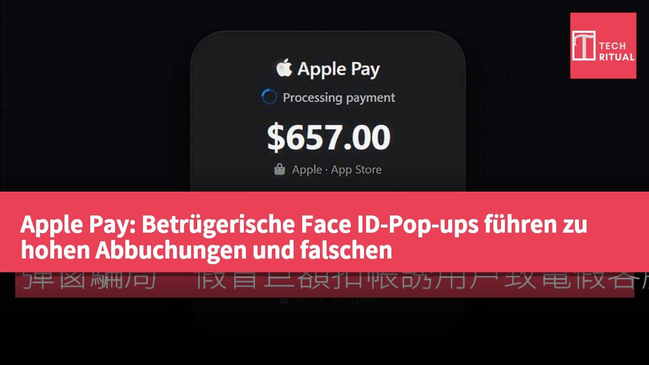 Apple Pay: Betrügerische Face ID-Pop-ups führen zu hohen Abbuchungen und falschen Kundenservice-Anrufen