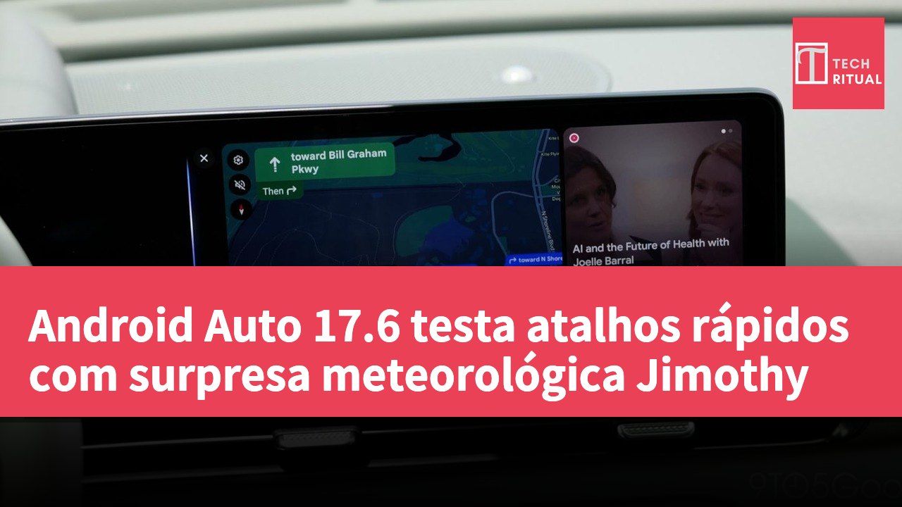 Android Auto 17.6 testa atalhos rápidos com surpresa meteorológica Jimothy