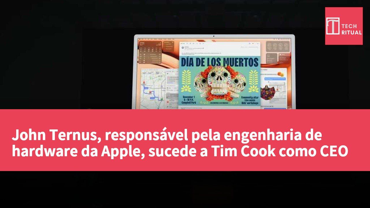 John Ternus, responsável pela engenharia de hardware da Apple, sucede a Tim Cook como CEO