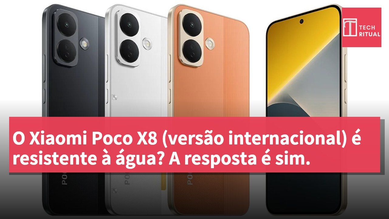 O Xiaomi Poco X8 (versão internacional) é resistente à água? A resposta é sim.