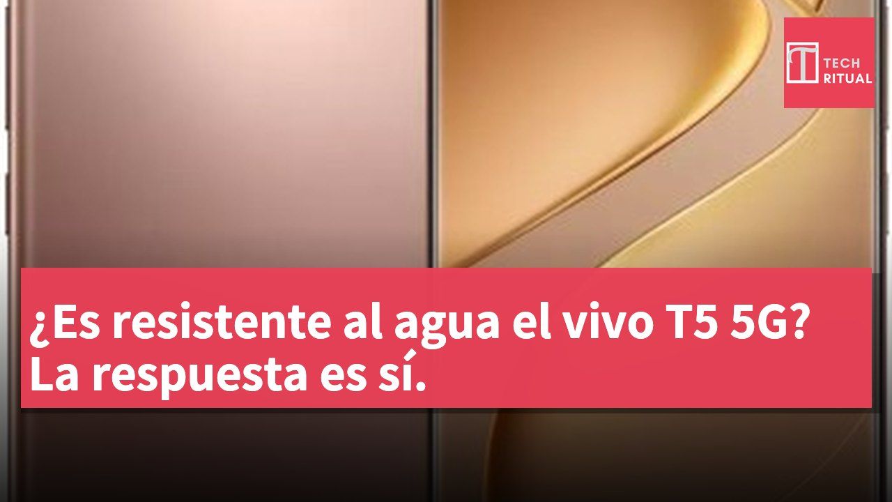 ¿Es resistente al agua el vivo T5 5G? La respuesta es sí.
