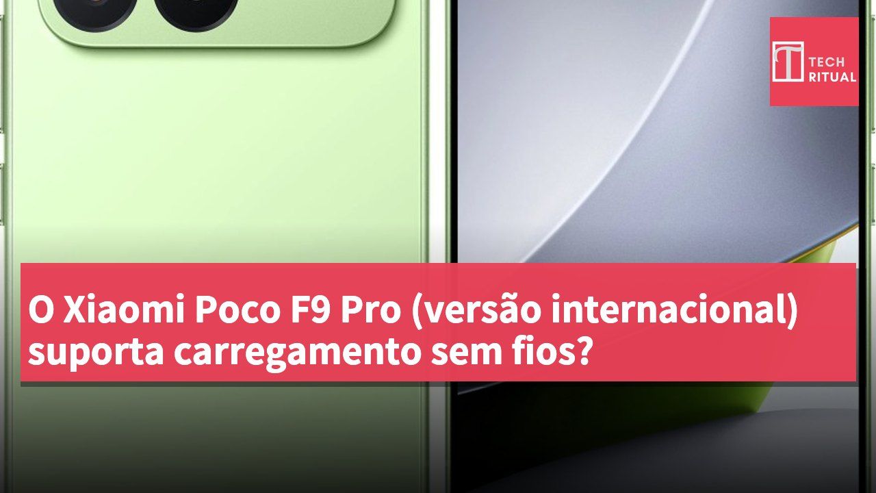 O Xiaomi Poco F9 Pro (versão internacional) suporta carregamento sem fios?