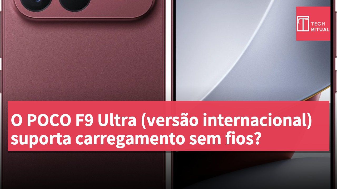 O POCO F9 Ultra (versão internacional) suporta carregamento sem fios?