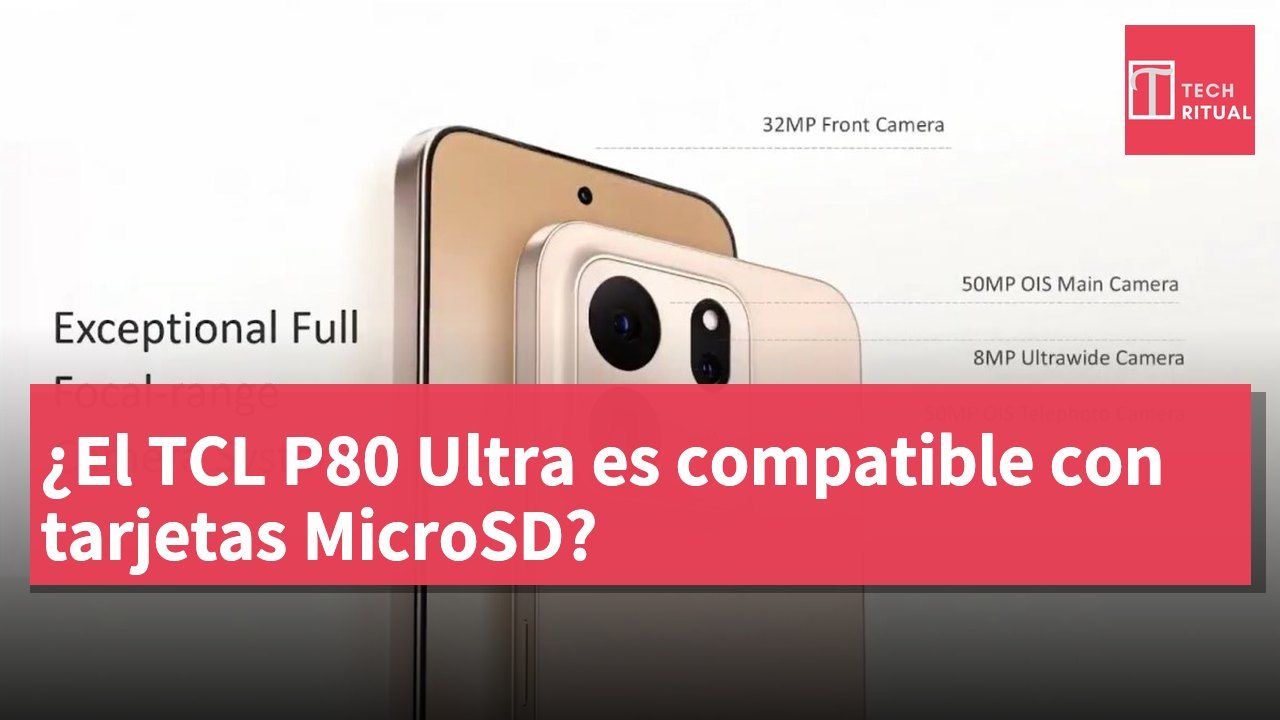 ¿El TCL P80 Ultra es compatible con tarjetas MicroSD?