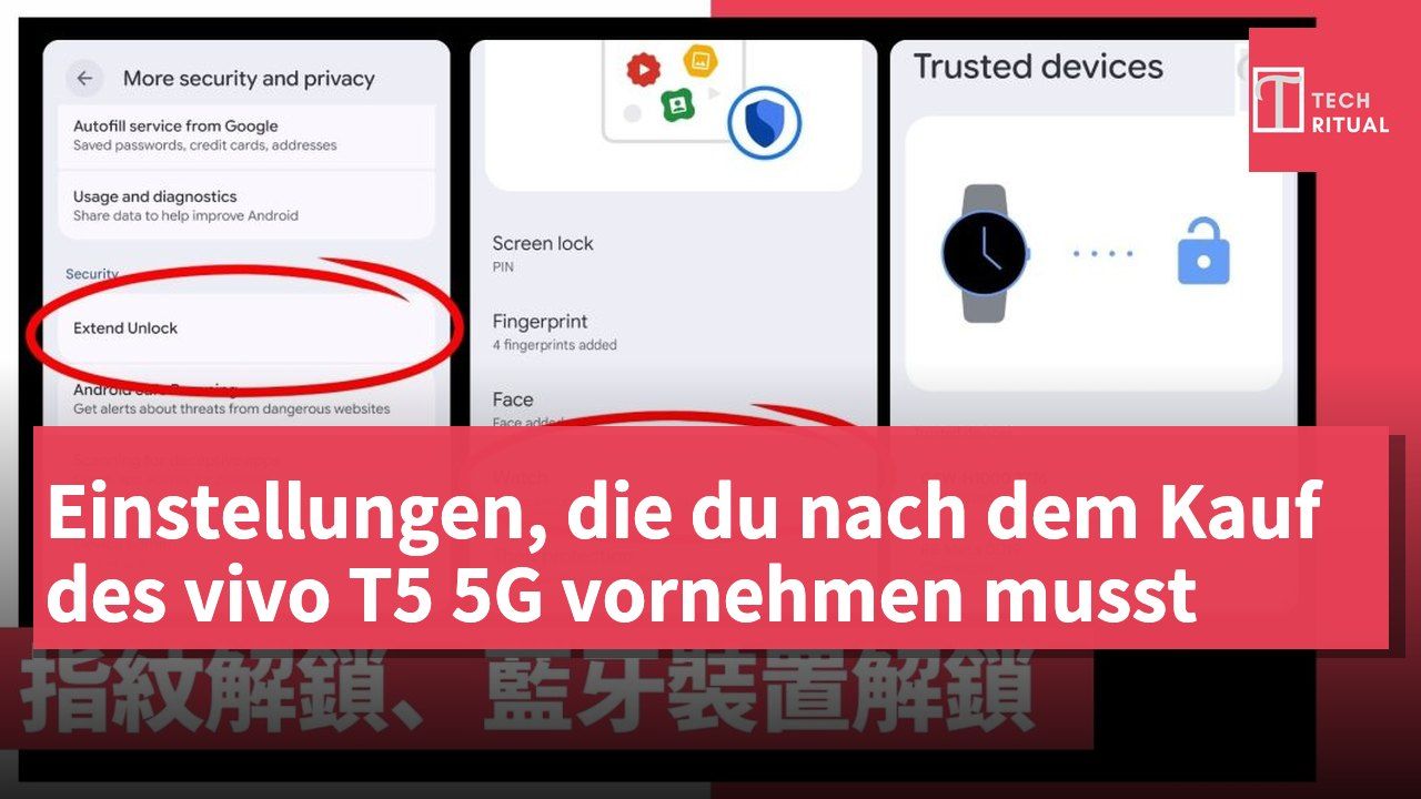 Einstellungen, die du nach dem Kauf des vivo T5 5G vornehmen musst