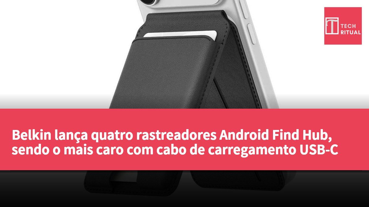 Belkin lança quatro rastreadores Android Find Hub, sendo o mais caro com cabo de carregamento USB-C integrado