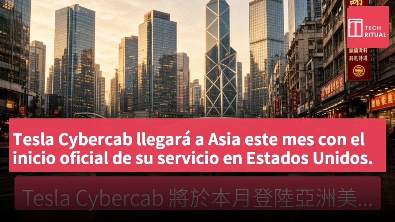 Tesla Cybercab llegará a Asia este mes con el inicio oficial de su servicio en Estados Unidos.