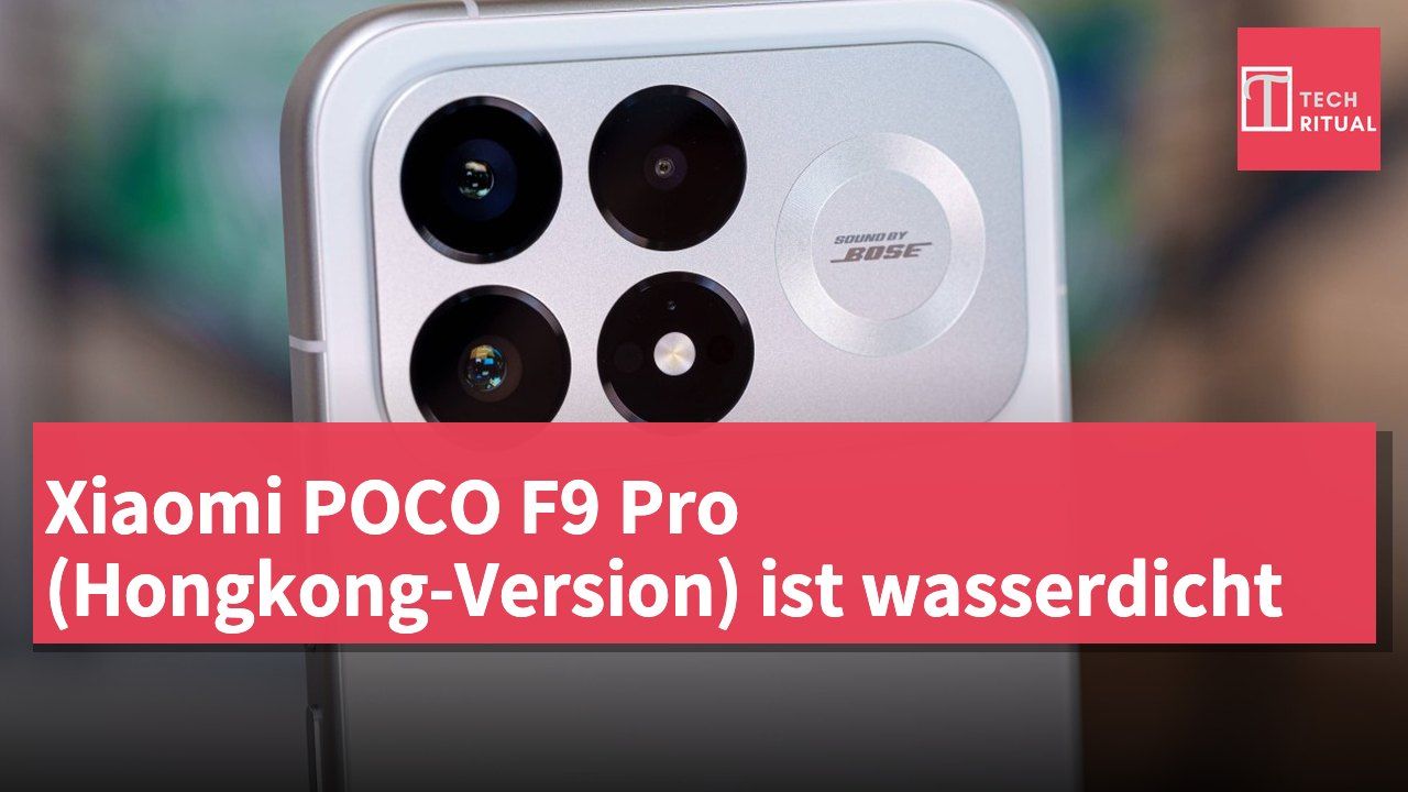 Xiaomi POCO F9 Pro (Hongkong-Version) ist wasserdicht