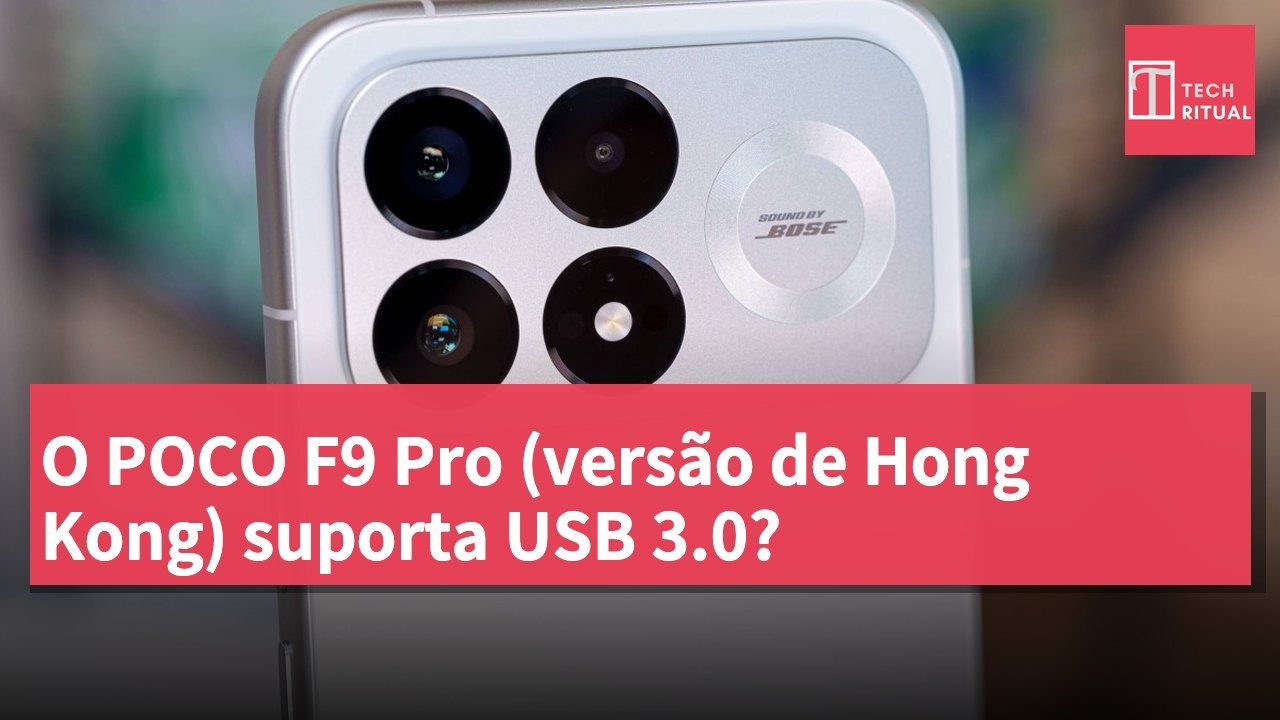 O POCO F9 Pro (versão de Hong Kong) suporta USB 3.0?
