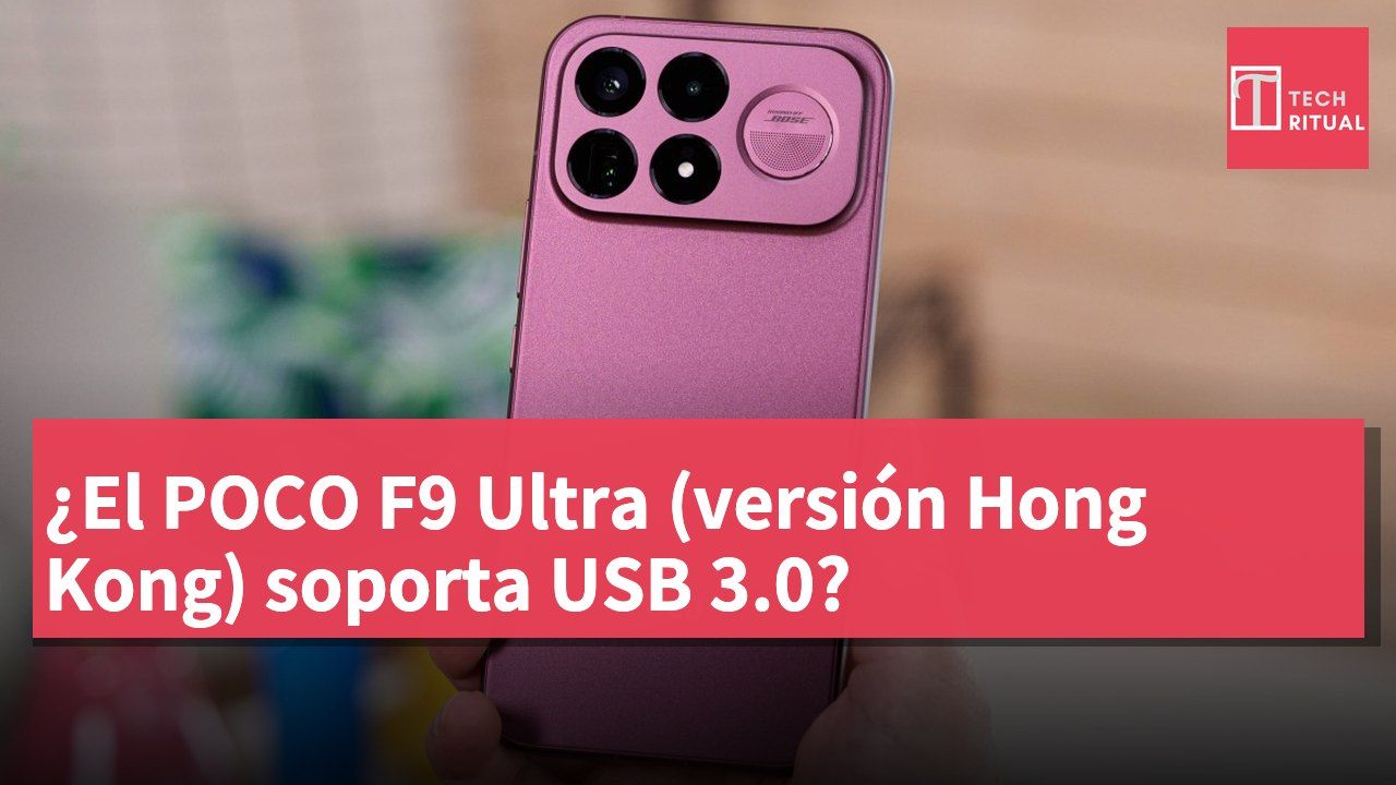 ¿El POCO F9 Ultra (versión Hong Kong) soporta USB 3.0?
