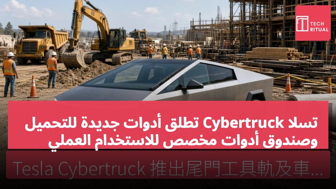 تسلا Cybertruck تطلق أدوات جديدة للتحميل وصندوق أدوات مخصص للاستخدام العملي