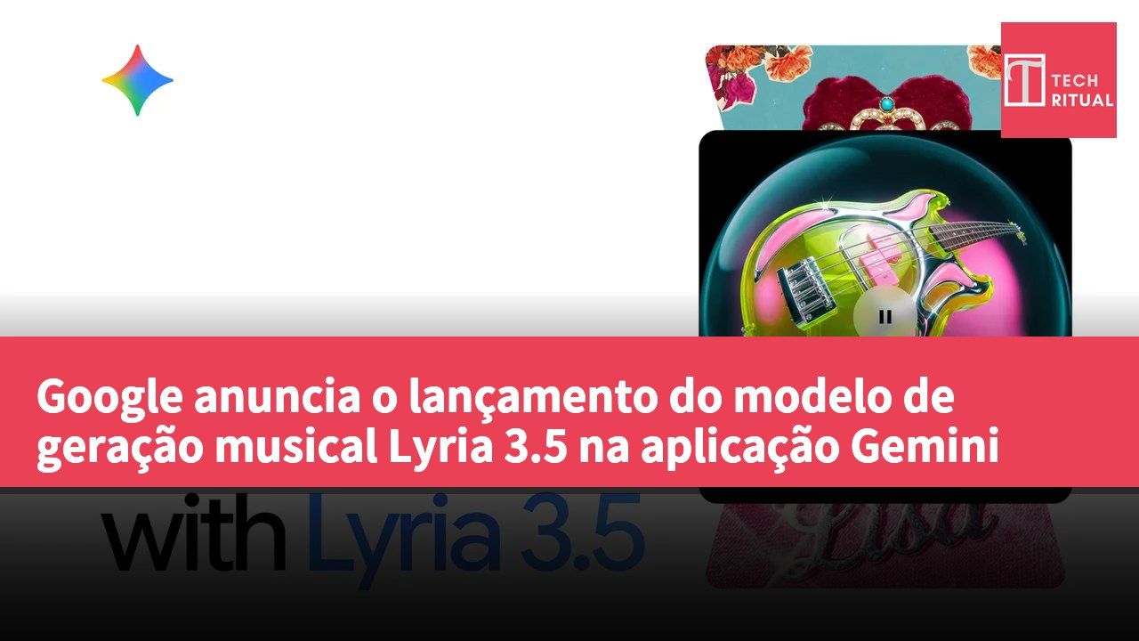Google anuncia o lançamento do modelo de geração musical Lyria 3.5 na aplicação Gemini