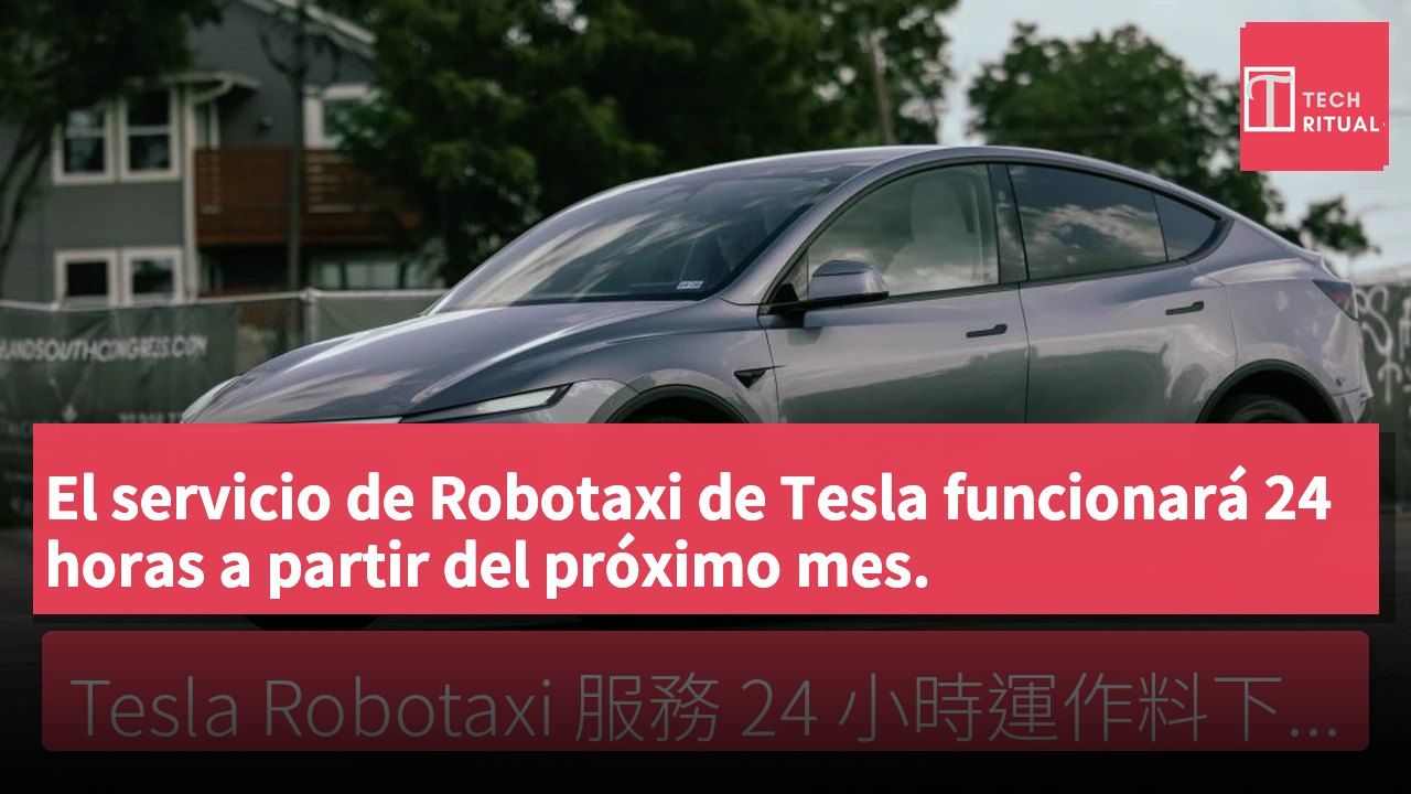 El servicio de Robotaxi de Tesla funcionará 24 horas a partir del próximo mes.