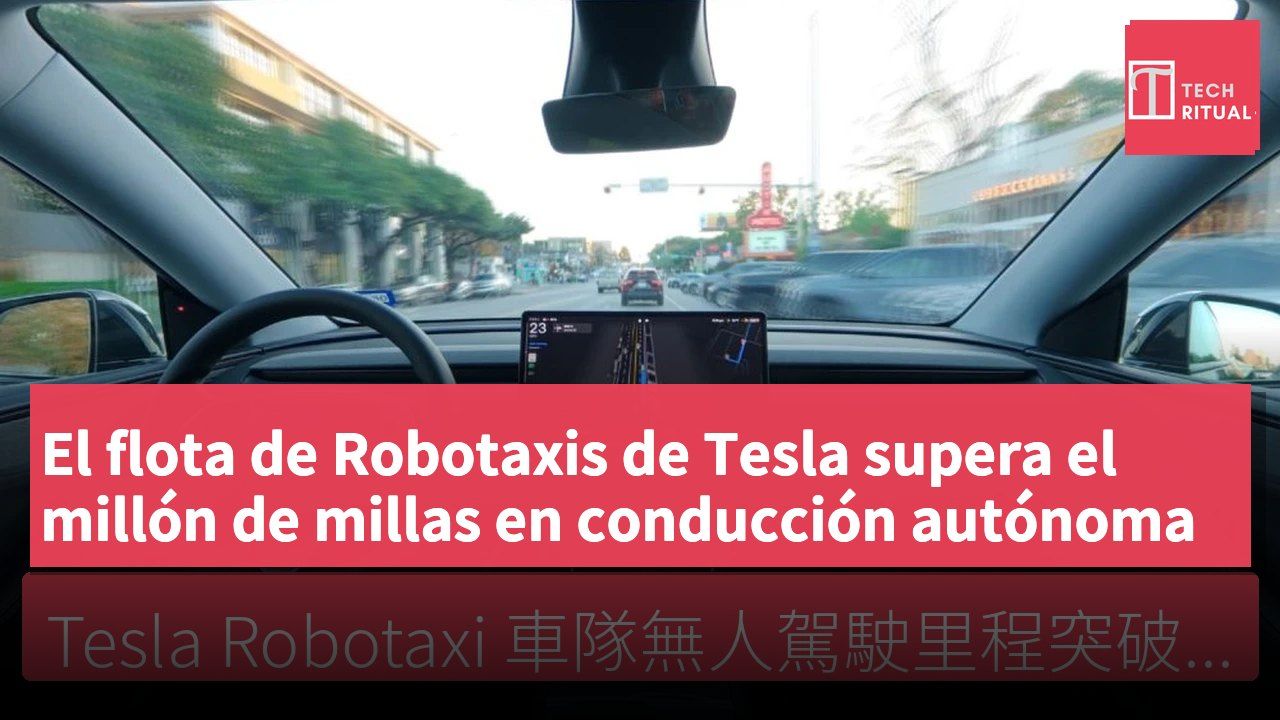 El flota de Robotaxis de Tesla supera el millón de millas en conducción autónoma